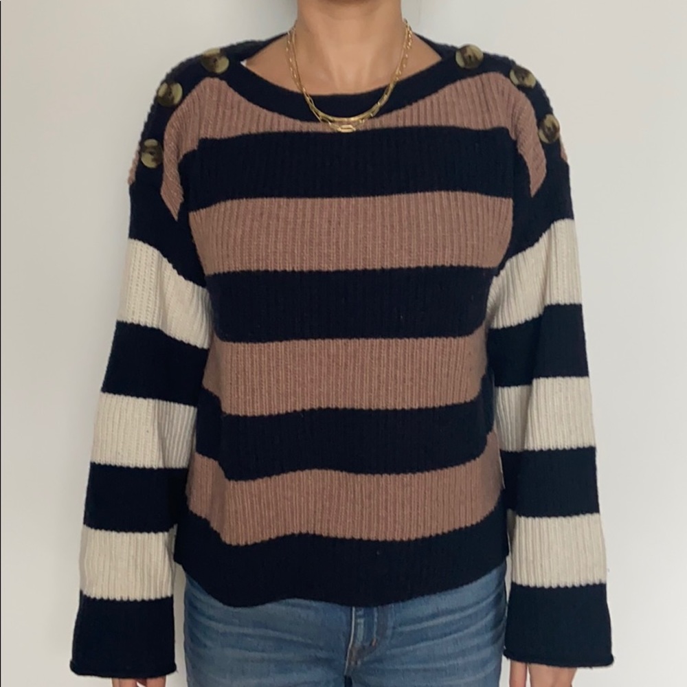 Madewell striped boatneck sweater